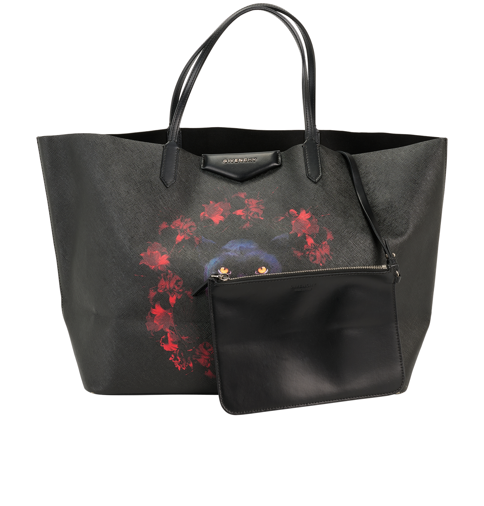 Panther Antigona Tote, &pound;275, Handbags, Black, Leather, Other view